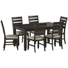 image:imageSignature Design by Ashley Caitbrook 7Piece Dining Set Gray WashBrown