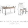 image:imageSignature Design by Ashley Caitbrook 7Piece Dining Set Gray WashWhitewash