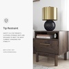 image:imageSignature Design by Ashley Calverson Nightstand with Drawer Dark BrownBrown