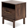 image:imageSignature Design by Ashley Calverson Nightstand with Drawer Dark BrownBrown