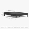 image:imageSignature Design by Ashley Calverson Queen Platform Bed Frame Mocha BrownBlack