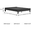 image:imageSignature Design by Ashley Calverson Queen Platform Bed Frame Mocha BrownBlack