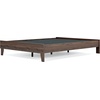 image:imageSignature Design by Ashley Calverson Queen Platform Bed Frame Mocha BrownDark Brown
