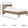 image:imageSignature Design by Ashley Calverson Queen Platform Bed Frame Mocha BrownHoney Brown