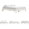 image:imageSignature Design by Ashley Calverson Queen Platform Bed Frame Mocha BrownLight Beige