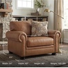 image:imageSignature Design by Ashley Carianna Oversized Leather Accent Chair Caramel