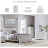 image:imageSignature Design by Ashley Cayboni Vintage 5 Drawer Wide Chest with Safety Stop for Bedroom WhiteWhite Plank