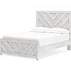 image:imageSignature Design by Ashley Cayboni Whitewash King Panel Bed FrameFull Panel Bed