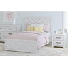 image:imageSignature Design by Ashley Cayboni Whitewash King Panel Bed FrameFull Panel Bed