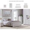 image:imageSignature Design by Ashley Cayboni Whitewash King Panel Bed FrameKing Panel Bed