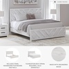 image:imageSignature Design by Ashley Cayboni Whitewash King Panel Bed FrameKing Panel Bed