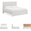 image:imageSignature Design by Ashley Cayboni Whitewash King Panel Bed FrameKing Panel Bed