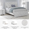 image:imageSignature Design by Ashley Cayboni Whitewash King Panel Bed FrameQueen Panel Bed