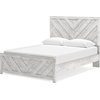 image:imageSignature Design by Ashley Cayboni Whitewash King Panel Bed FrameQueen Panel Bed