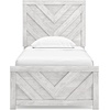 image:imageSignature Design by Ashley Cayboni Whitewash King Panel Bed FrameTwin Panel Bed