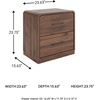 image:imageSignature Design by Ashley Chadworth Contemporary 2Drawer Nightstand Warm Brown
