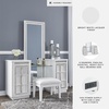 image:imageSignature Design by Ashley Chalanna Contemporary 3Drawer Vanity White amp Clear
