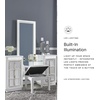image:imageSignature Design by Ashley Chalanna Contemporary 3Drawer Vanity White amp Clear