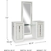 image:imageSignature Design by Ashley Chalanna Contemporary 3Drawer Vanity White amp Clear