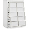 image:imageSignature Design by Ashley Chalanna Contemporary Chest of Drawers with FeltLined Top Drawer LED Lighting and Glamorous Details White
