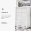 image:imageSignature Design by Ashley Chalanna Contemporary Chest of Drawers with FeltLined Top Drawer LED Lighting and Glamorous Details White