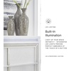 image:imageSignature Design by Ashley Chalanna Contemporary Chest of Drawers with FeltLined Top Drawer LED Lighting and Glamorous Details White