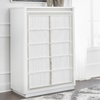 image:imageSignature Design by Ashley Chalanna Contemporary Chest of Drawers with FeltLined Top Drawer LED Lighting and Glamorous Details White