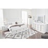 image:imageSignature Design by Ashley Chalanna Contemporary Chest of Drawers with FeltLined Top Drawer LED Lighting and Glamorous Details White