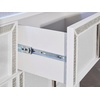 image:imageSignature Design by Ashley Chalanna Contemporary Dresser with 6 Drawers Builtin LED Lighting Rhinestone Details Wood White 64 W x 20 D x 3875 H