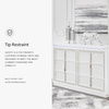 image:imageSignature Design by Ashley Chalanna Contemporary Dresser with 6 Drawers Builtin LED Lighting Rhinestone Details Wood White 64 W x 20 D x 3875 H