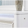 image:imageSignature Design by Ashley Chalanna Contemporary Dresser with 6 Drawers Builtin LED Lighting Rhinestone Details Wood White 64 W x 20 D x 3875 H