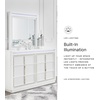 image:imageSignature Design by Ashley Chalanna Contemporary Dresser with 6 Drawers Builtin LED Lighting Rhinestone Details Wood White 64 W x 20 D x 3875 H