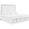 image:imageSignature Design by Ashley Chalanna Queen Upholstered Storage Bed WhiteCalifornia King Upholstered Storage Bed