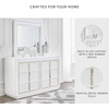 image:imageSignature Design by Ashley Chalanna Queen Upholstered Storage Bed WhiteDresser and Mirror
