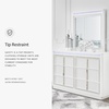 image:imageSignature Design by Ashley Chalanna Queen Upholstered Storage Bed WhiteDresser and Mirror