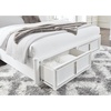 image:imageSignature Design by Ashley Chalanna Queen Upholstered Storage Bed WhiteQueen Upholstered Storage Bed