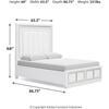 image:imageSignature Design by Ashley Chalanna Queen Upholstered Storage Bed WhiteQueen Upholstered Storage Bed