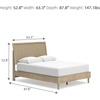 image:imageSignature Design by Ashley Cielden Queen Bed Frame Replicated Cane