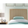 image:imageSignature Design by Ashley Cielden Twin Panel Headboard Light Oak Finish amp Replicated Cane Detail Contemporary Engineered Wood Headboard Only for Youth Dorm or Guestroom Light BrownBeige