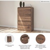 image:imageSignature Design by Ashley Corlay Tall 5 Drawer Dresser Chest Walnut