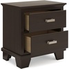 image:imageSignature Design by Ashley Covetown 2 Drawer Nightstand Dark Brown