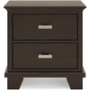 image:imageSignature Design by Ashley Covetown 2 Drawer Nightstand Dark Brown