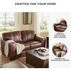 image:imageSignature Design by Ashley Creazzo Oversized Brown Leather Accent ChairLoveseat