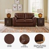 image:imageSignature Design by Ashley Creazzo Oversized Brown Leather Accent ChairLoveseat