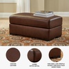 image:imageSignature Design by Ashley Creazzo Oversized Brown Leather Accent ChairOttoman