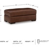 image:imageSignature Design by Ashley Creazzo Oversized Brown Leather Accent ChairOttoman