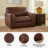 image:imageSignature Design by Ashley Creazzo Oversized Brown Leather Accent ChairOversized Chair