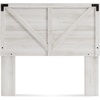 image:imageSignature Design by Ashley Crossbuck Panel Headboard Full Size Whitewash