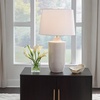 image:imageSignature Design by Ashley Cylener Table Lamp 30 Tall White Ceramic