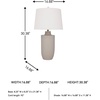 image:imageSignature Design by Ashley Cylener Table Lamp 30 Tall White Ceramic